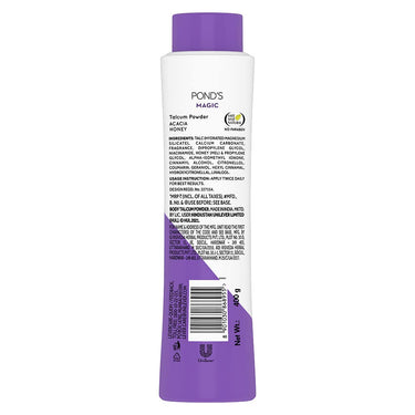 POND's Triple Vitamin Moisturising Body Lotion 600 ml&POND's Magic Acacia Honey Fragrance Talcum Powder 400 G, Cooling Fresh Talc For Face & Body - For Men & Women